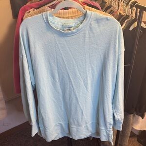 Aerie women’s tunic Sweater in Soft Blue